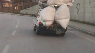 Bursa’da trafikte tehlikeli anlar…