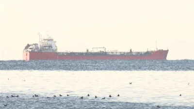 Ayçiçek yağı yüklü gemi Marmara’da