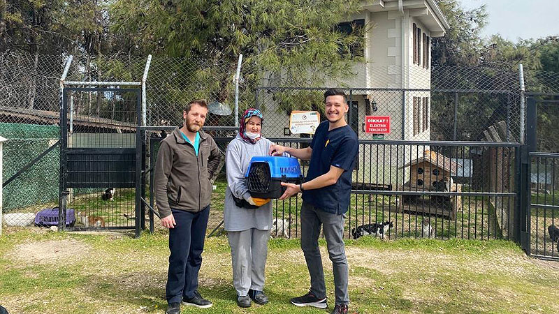 Engelli can dost sıcak yuvaya kavuştu