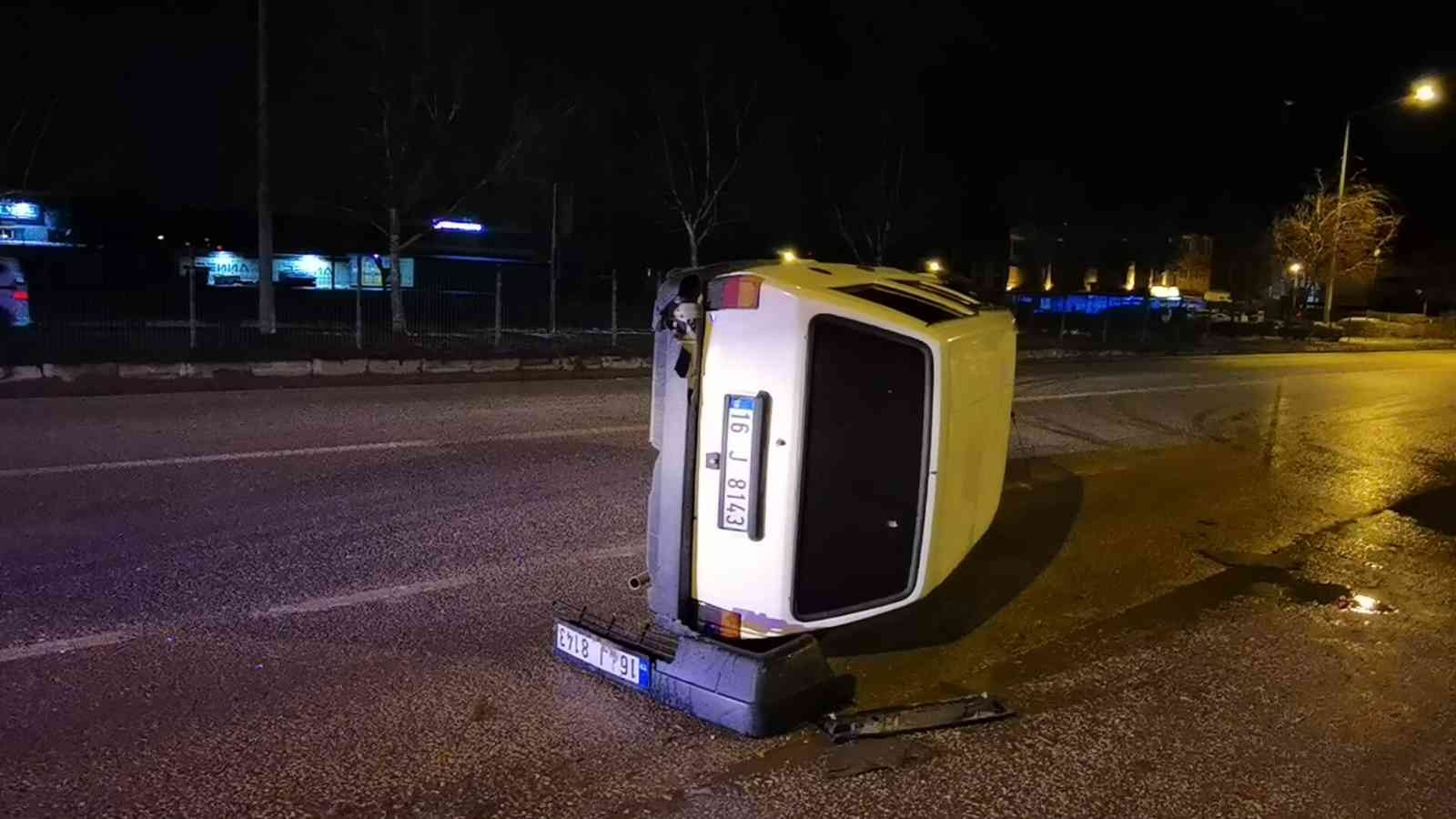 Bursa’da korkutan kaza!