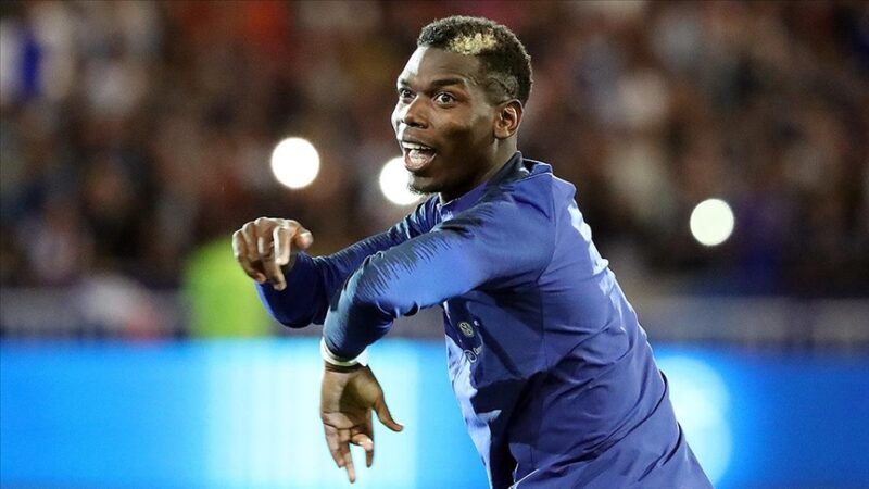 Manchester United'ın Fransız futbolcusu Paul Pogba, 2018 FIFA Dünya Kupası