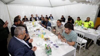 Başkan Taban, polis memurlarıyla iftar sofrasında bir araya geldi