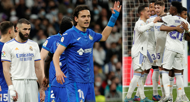 Real Madrid, Getafe’yi 2 golle geçti Real Madrid, Getafe’yi 2 golle geçti