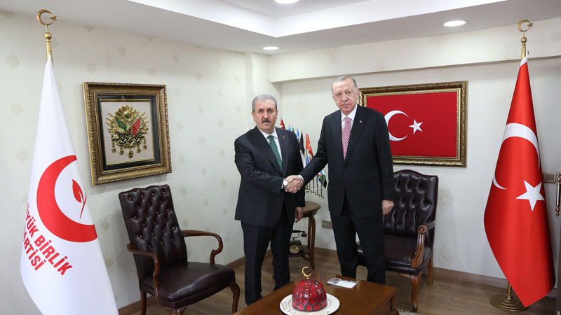 Cumhurbaşkanı Erdoğan’dan BBP’ye ziyaret Cumhurbaşkanı Erdoğan’dan BBP’ye ziyaret