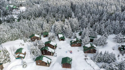 Bursa’daki bu ‘köşklerde’ nisan ortasında kış tatili