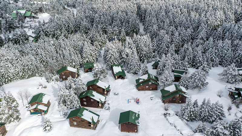 Bursa’daki bu ‘köşklerde’ nisan ortasında kış tatili