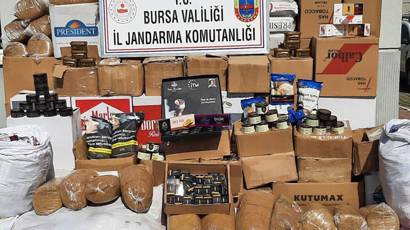 Bursa’da kaçak sigara operasyonu