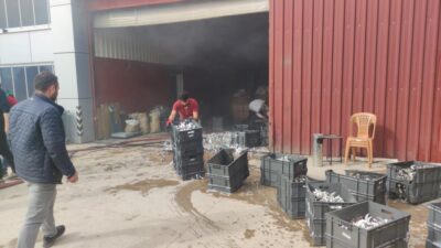 Bursa’da fabrikada yangın