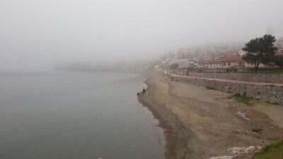 Güzelyalı kıyılarında sis etkili oldu
