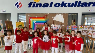 Görükle Final Okulları 23 Nisan coşkusu bayrak yürüyüşü ile taçlandı