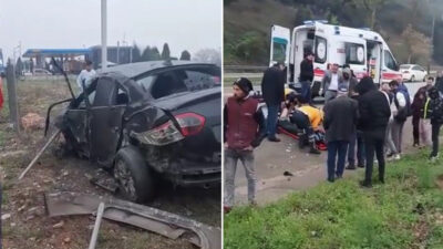 Bursa’da korkunç kaza: 1 ölü, 1 yaralı