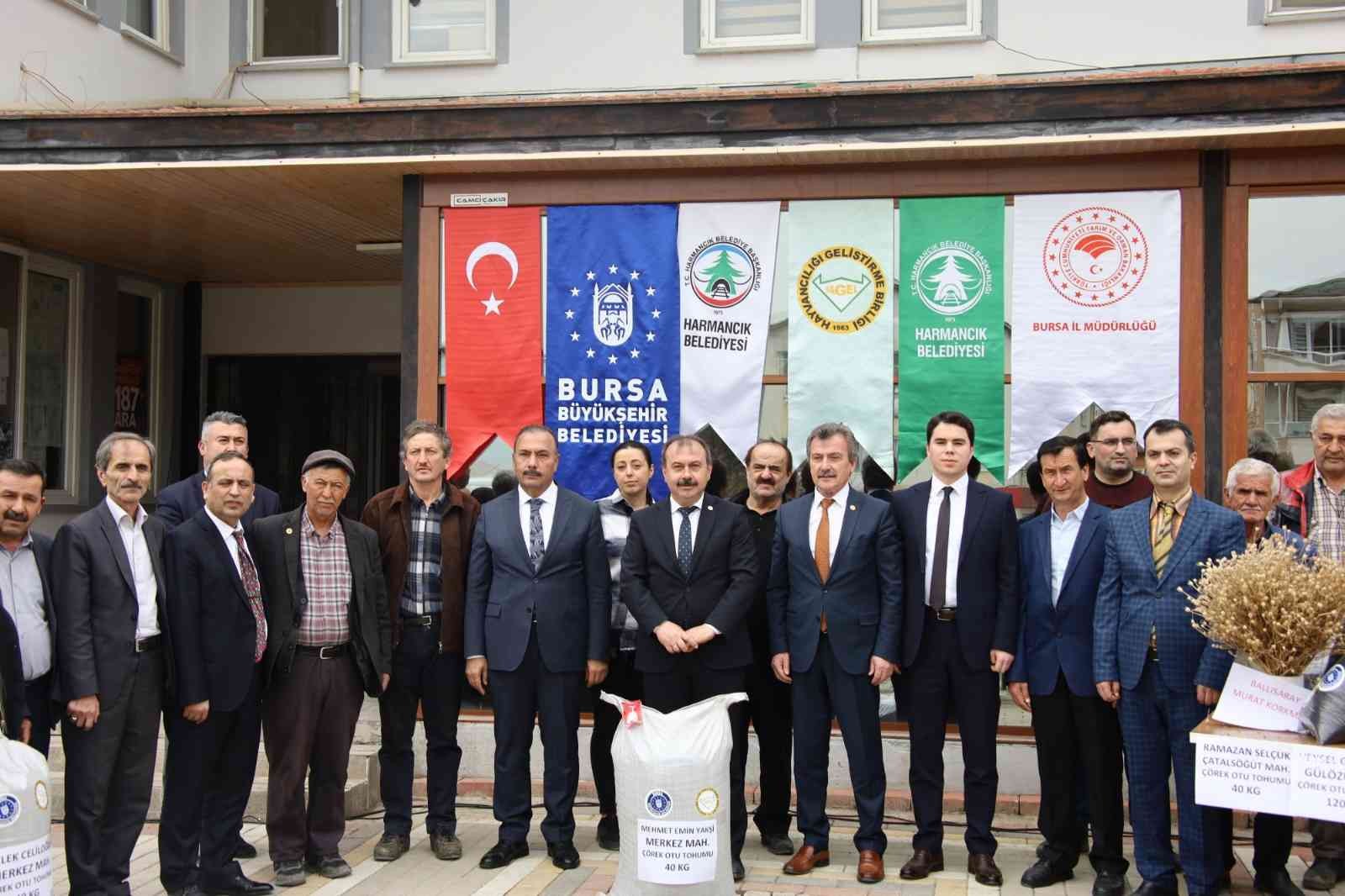 Bursa’da çiftçiye çörek otu tohumu desteği