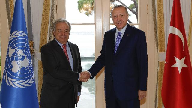 Cumhurbaşkanı Erdoğan Guterres’le görüştü
