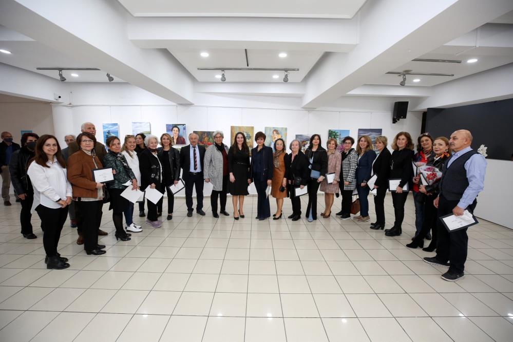 Bursa'da resim sergisi! Kursiyerler çalışmalarını sergiledi... 1 sergi