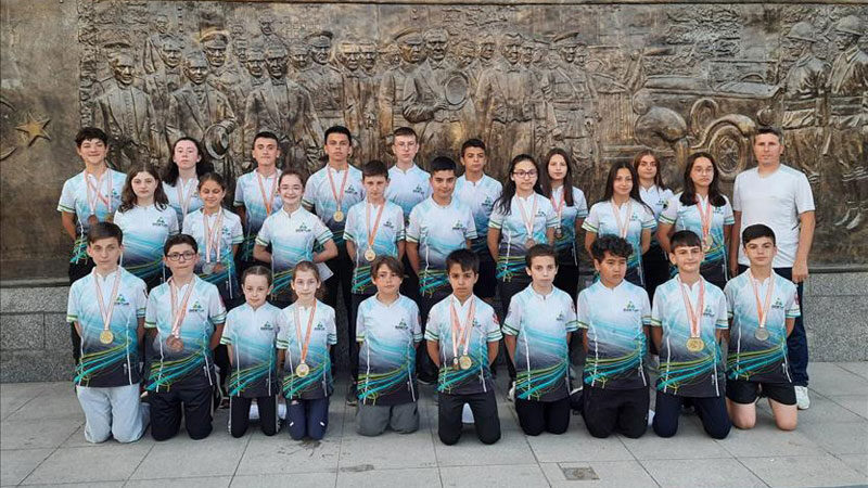 Düzce’de düzenlenen U14 3. Kademe Oryantiring Türkiye Şampiyonasında 500 sporcu