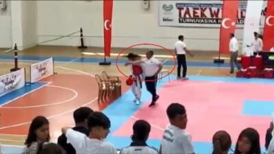 Tepki çeken olay! Antrenörden genç sporcuya tokat