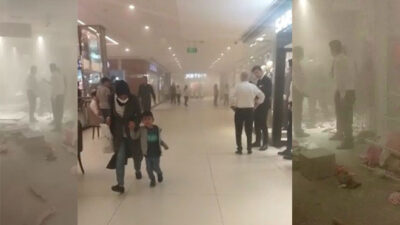 Bursa’da çöken tavanın altında kalmaktan son anda kurtuldular