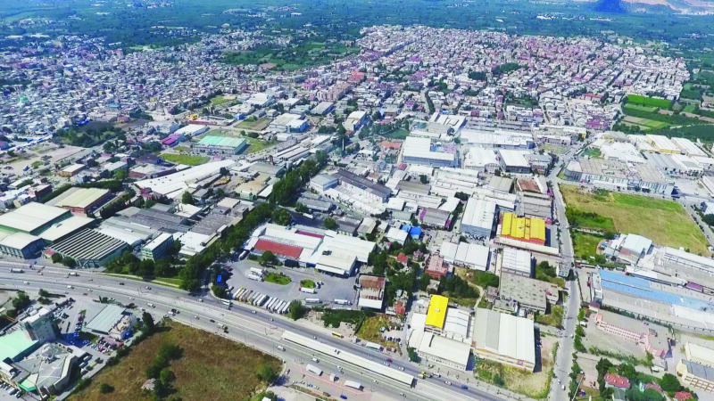 Bursa’nın doğusunda bulunan karma statülü Uludağ Organize Sanayi Bölgesi (OSB)