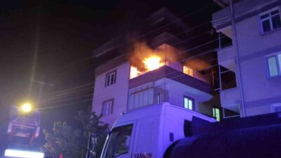 Bursa’da evi yanan vatandaşın gözyaşları!