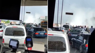 Bursa’da trafiği kilitleyen olay