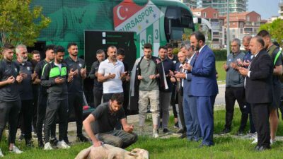 Bursaspor, Bandırma yolcuğu öncesi kurban kesti