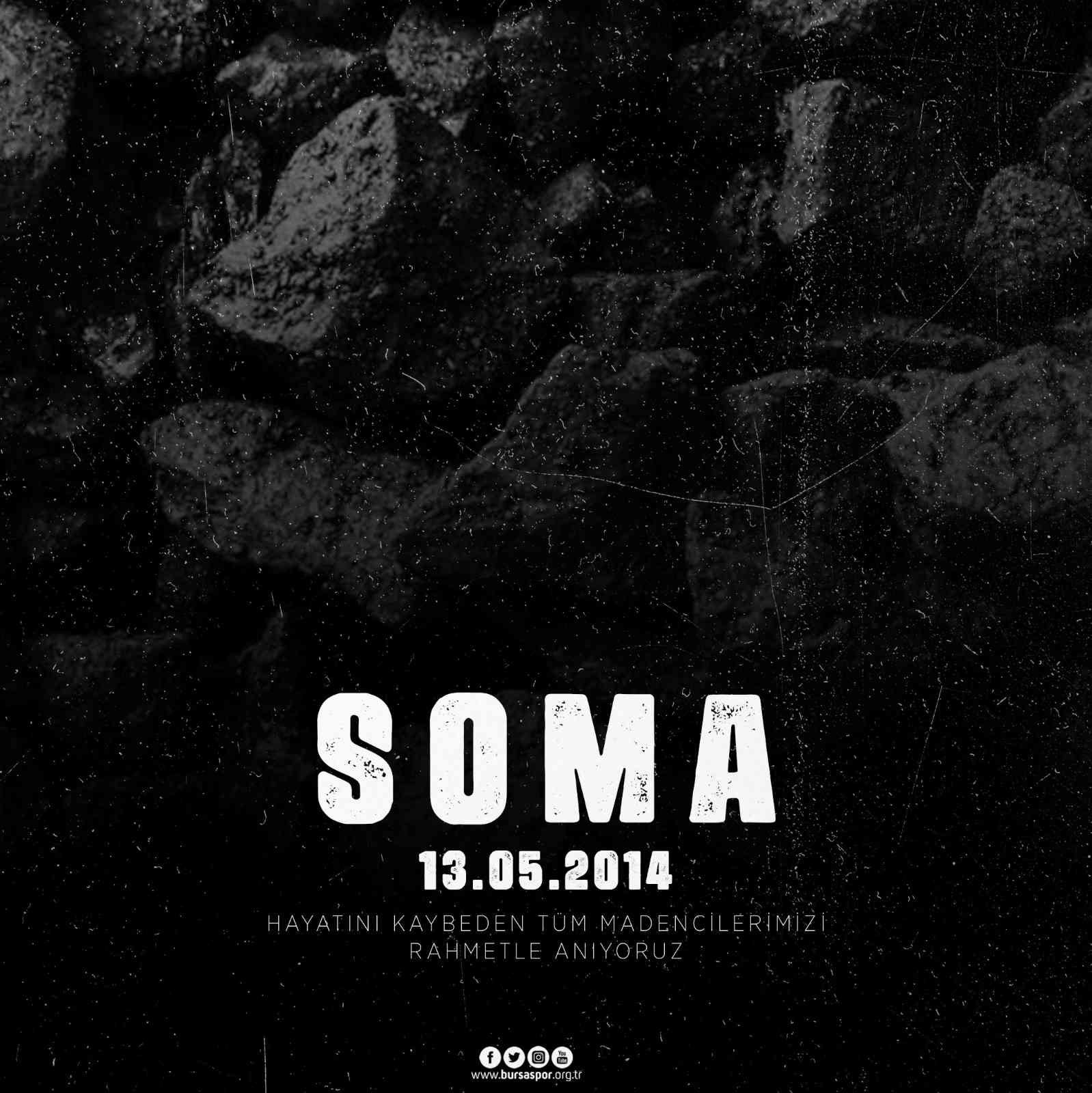 Bursaspor Kulübü, Soma faciasını unutmadı Bursaspor Kulübü, Soma faciasını unutmadı