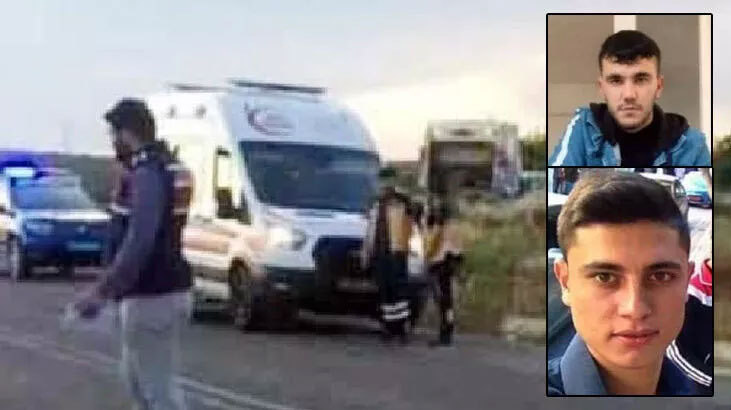 Hafif ticari araca çarpan motosikletteki 2 genç öldü