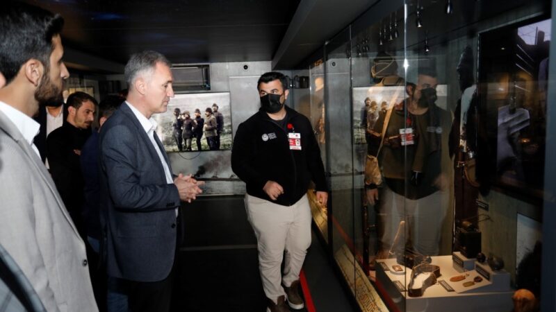 Çanakkale Savaşları’ndan kalma objelerin ve dijital gösterilerin yer aldığı Çanakkale
