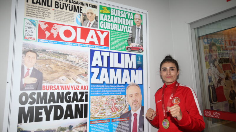 İngiltere'deki Avrupa Şampiyonası'ndan altın madalya ile dönen Hatice Kübra İlgün,