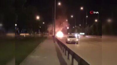 Bursa’da korku dolu anlar! Gözünün önünde yandı