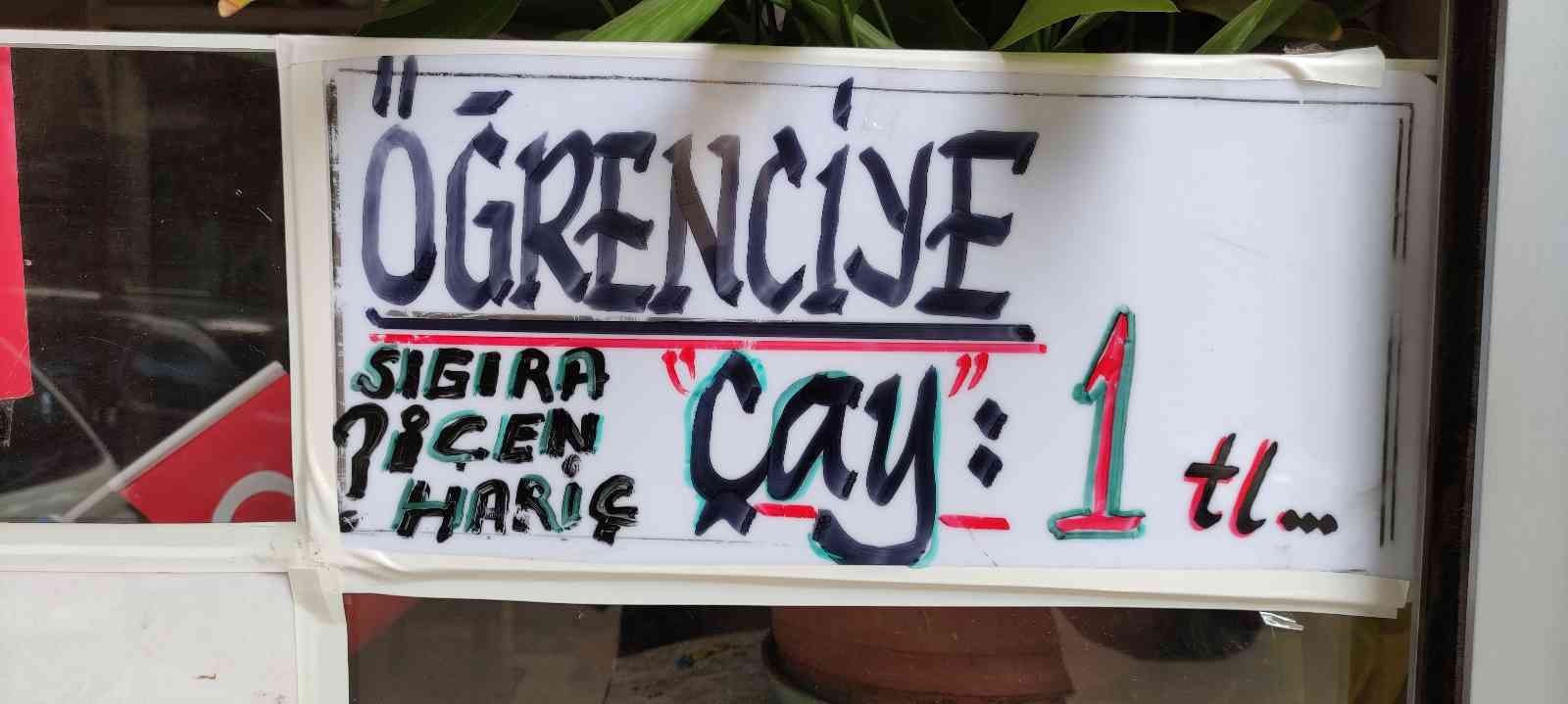 Bursa’da bu esnafta çay hala 1 lira! Bursa’da bu esnafta çay hala 1 lira!