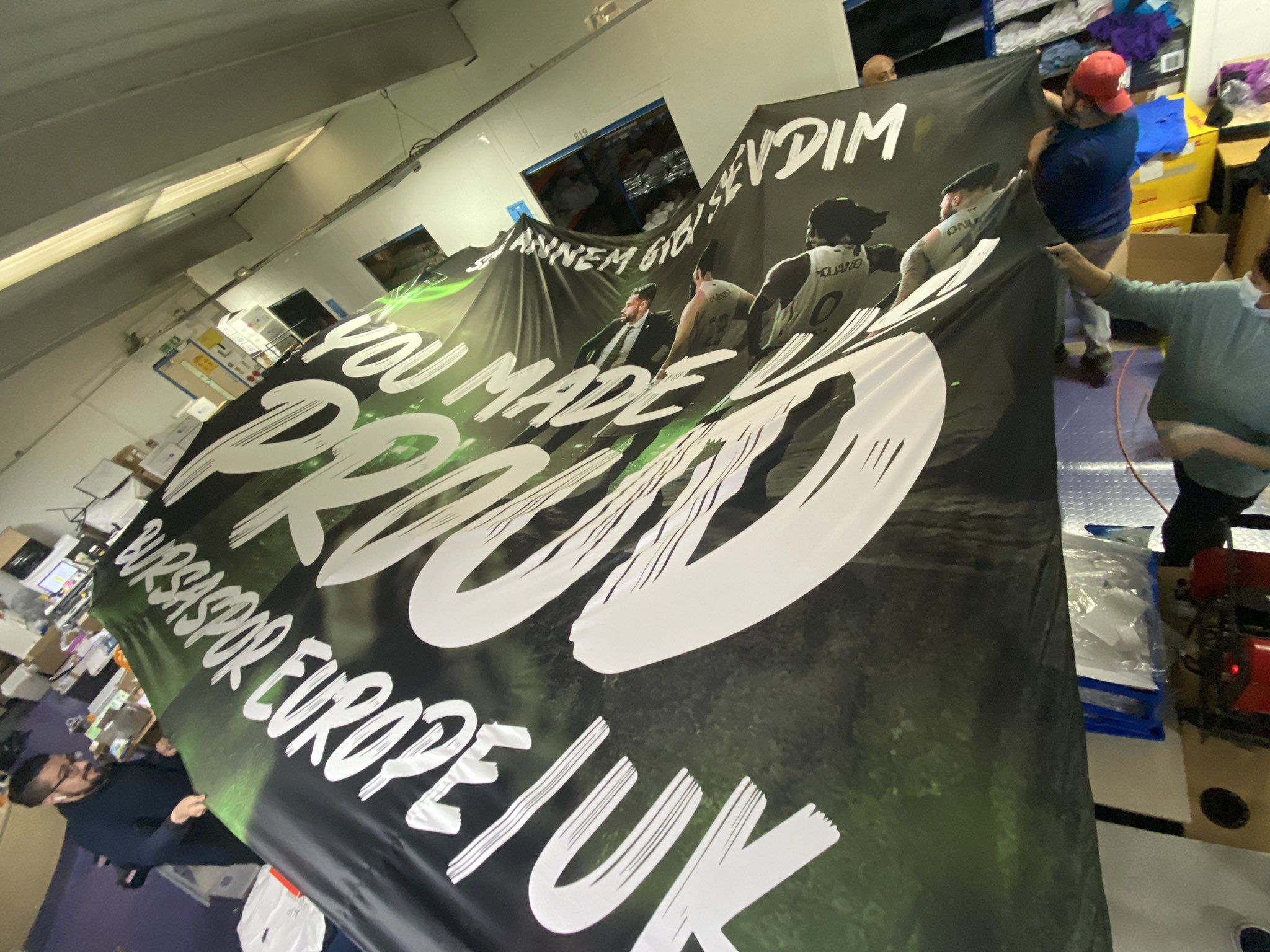 Bursaspor için dev pankart! Bursaspor için dev pankart!