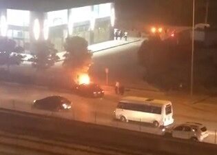 Bursa’da bu araç alev alev yandı!