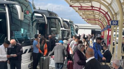 Terminalde bayram yoğunluğu