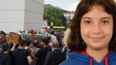 Kahreden ölüm! 12 yaşındaki Tuana toprağa verildi