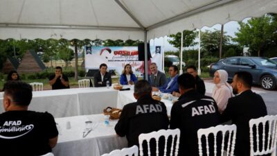 Başkan Taban, gönüllü AFAD sporcularıyla DOSTUM’da buluştu