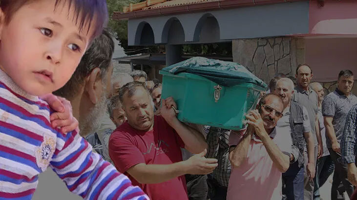 Ateşe verdiği evde oğluyla birlikte ölen baba toprağa verildi