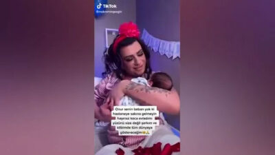 Trans fenomenin doğum videosu olay yarattı!