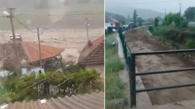 İki ilimizi sağanak yağış ve dolu vurdu! Dereler taştı, evler su altında kaldı, hayvanlar öldü…
