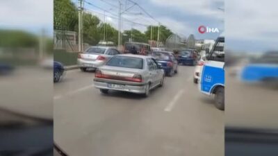 Görüntüler Bursa’dan… Sürücüler zor anlar yaşadı