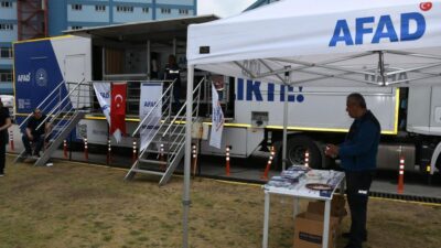 Yeşimliler muhtemel depremi AFAD TIR’ında deneyimledi