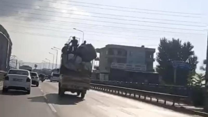 Görüntü Bursa’dan… Trafikte tehlike saçtı