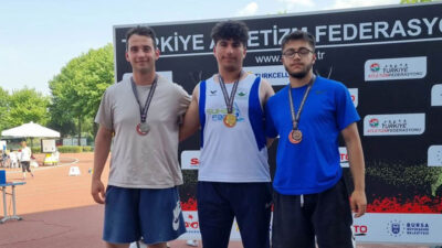 Osmangazili atlet müsabakaya damga vurdu