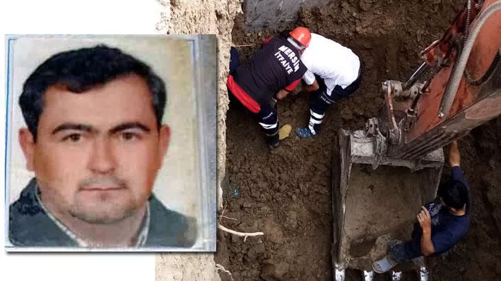 Mersin’de altyapı çalışmasında heyelan! Firma sahibi öldü
