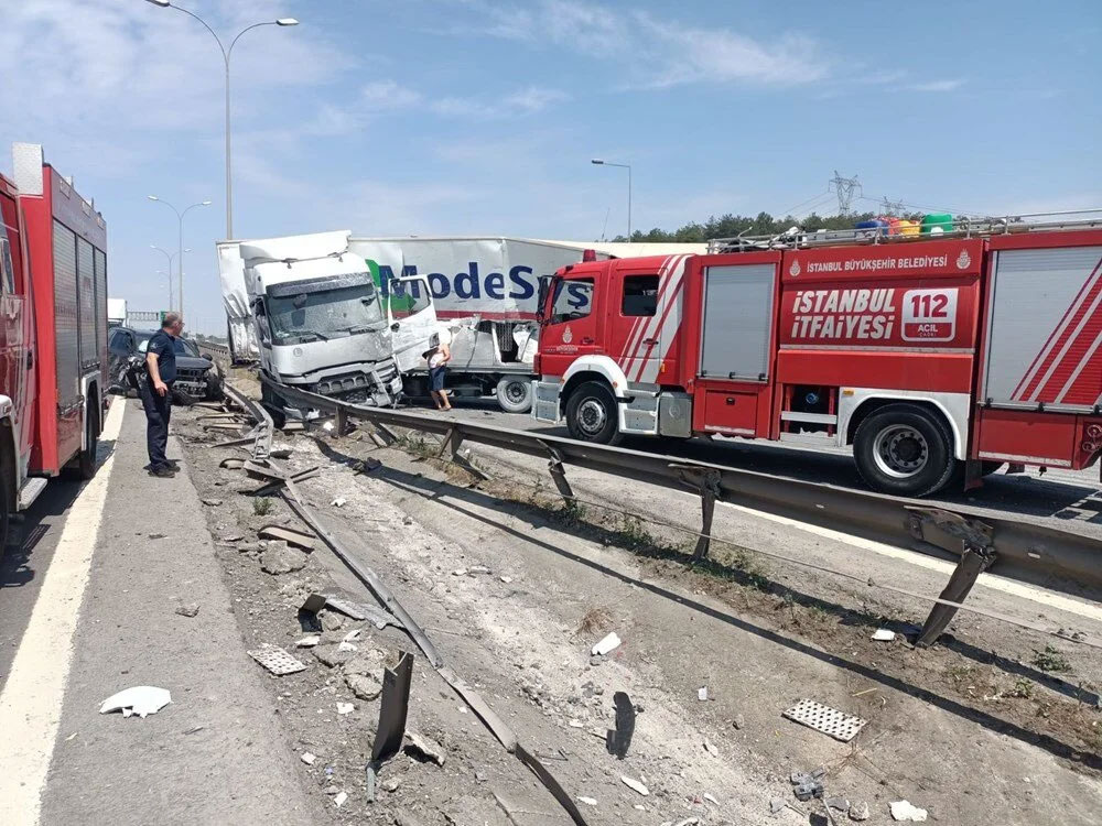 TEM Otoyolu’nda zincirleme kaza