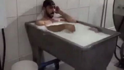Süt banyosu görüntüleri sosyal medyada olay olmuştu! Mahkemeden tazminat kararı