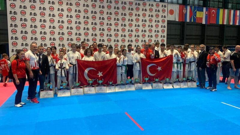 Bulgaristan'ın Varna şehrinde düzenlenen 35'inci Kyokushin Avrupa Karate Şampiyonası'nda Yıldırım