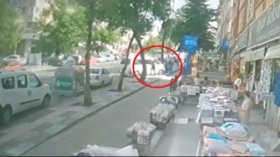 Güpegündüz dehşet anları! Lise öğrencilerinin üzerine minibüs sürdü