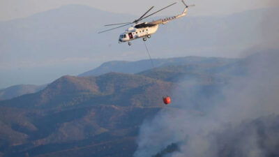 Marmaris’te orman yangını: Alevlerle mücadelede 2. gün