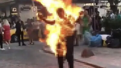 Sokak ortasında kendini yakarak ağızları açık bırakmıştı! ‘Telefon’ detayı ortaya çıktı